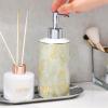 Kitchen Soap Dispenser Soap Pumps Kitchen Liquid Dispencer Container 450ML Light Luxury Ceramic Split Bottle Shower Gel Shampoo Bottle with Large Capacity Press Type Pump Bottle Soap Dispenser for Bat view 4