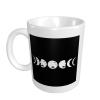 NUSDB Moon Phases Porcelain Coffee Mugs, Classic Ceramic Cup For Tea Latte Cappuccino, White, 12 Oz view 2