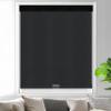 100% Blackout Roller Size Customization-Cordless Room Darkening Blinds,Door Shade with Thermal Insulated Bedroom Shades UV Rays Blocking,Custom Roller Curtains 26" Wx [Custom Height] Black view 2