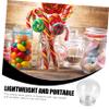 PRETYZOOM 10pcs Plastic Snow Globe Globes for Crafting for Christmas Parties and Home Decor Create Unique Ornaments view 2