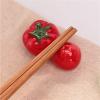 ZMQJEQANBG Chopstick Holder Creative Ceramic Chopstick Rest Rack Tomato Chopstick Shelf Stand Pen Holder Tableware Table Decoration view 2