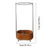 HEAIQI Coat Rack Freestanding Creative Storage Dirty Clothes Basket Coat Rack Floor Metal Coat Rack Bedroom with Wheels Hanging Clothes Storage Rack Coat Hanger Standing, 76*176cm view 2