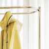HEAIQI Coat Rack Freestanding Creative Storage Dirty Clothes Basket Coat Rack Floor Metal Coat Rack Bedroom with Wheels Hanging Clothes Storage Rack Coat Hanger Standing, 76*176cm view 3