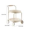 RENEESME Sofa Nordic Sofa Side Table for Living Room Trolley Side Table Coffee Table Small Apartment Coffee Table Storage Rack Sofas for Living Room view 2