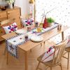 4th of July Stars Table Runner Kitchen Dining Table Runners 60 Inches Long, Cotton Linens Washable Table Cloth Dresser Scarves for Party Holiday Home Decor, 13" Wide Buffalo Plaid Check Tablerunners view 3