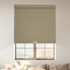 HOTSOON Blackout Roller Shades for Windows, Cordless Window Shades with Cassette Valance Cross Fabric, Roller Blinds with UV Protection Free Stop for Home Office, Brown, 62" W x 56" H view 1