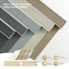 HOTSOON Blackout Roller Shades for Windows, Cordless Window Shades with Cassette Valance Cross Fabric, Roller Blinds with UV Protection Free Stop for Home Office, Brown, 62" W x 56" H view 3