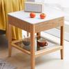 RENEESME Sofa Solid Wood Side Table Oak Slate Sofa Side Cabinet Living Room Small Coffee Table Nordic Modern Simple Corner Table Sofas for Living Room view 4