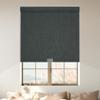 HOTSOON Blackout Roller Shades for Windows, Cordless Window Shades with Cassette Valance Cross Fabric, Roller Blinds with UV Protection Free Stop for Home Office, Black Gray, 60" W x 76" H view 1