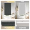 HOTSOON Blackout Roller Shades for Windows, Cordless Window Shades with Cassette Valance Cross Fabric, Roller Blinds with UV Protection Free Stop for Home Office, Black Gray, 60" W x 76" H view 2