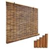 Bamboo Shades for Patio, Bamboo Window Blinds 11" 26" 31" 36" 42" 48" 53" 59" 64" 69" Bamboo Roll Up Blind for Balconies Laundry Kitchen Apartment Cordless, Cocoa(Size:49 in Width x 72 in High) view 1