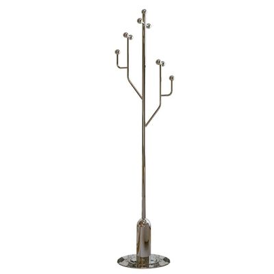 HEAIQI Coat Rack Freestanding Nordic Household Hanger Floor-standing Bedroom Hanger Creative Tree-shaped Stainless Steel Storage Coat Rack Coat Hanger Standing (Color : A, Size : 45 * 35 * 170cm)