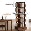 3/4/5tier Solid Wood Organisers,360 Rotating Bookshelf,Standing Bookshelf Storage Shelf,Flexible Disassembly,Bookshelf Tower,Spinning Bookshelf for Small Spaces view 4