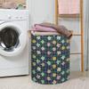 Tablerazzi Laundry Hamper Happy St Patrick's Day Large Collapsible Laundry Baskets Buffalo Check Plaid Clover Waterproof Clothes Hamper with Leather Handles for Bedroom, Bathroom, Dorm, Toys view 2