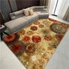 Qkjtyt Retro Style Mandala Floral Area Rug for Home Office Decor Contemporary Boho Abstract Flowers Rugs Champagne Floor Carpets Mats,5'x8' view 1