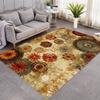 Qkjtyt Retro Style Mandala Floral Area Rug for Home Office Decor Contemporary Boho Abstract Flowers Rugs Champagne Floor Carpets Mats,5'x8' view 3