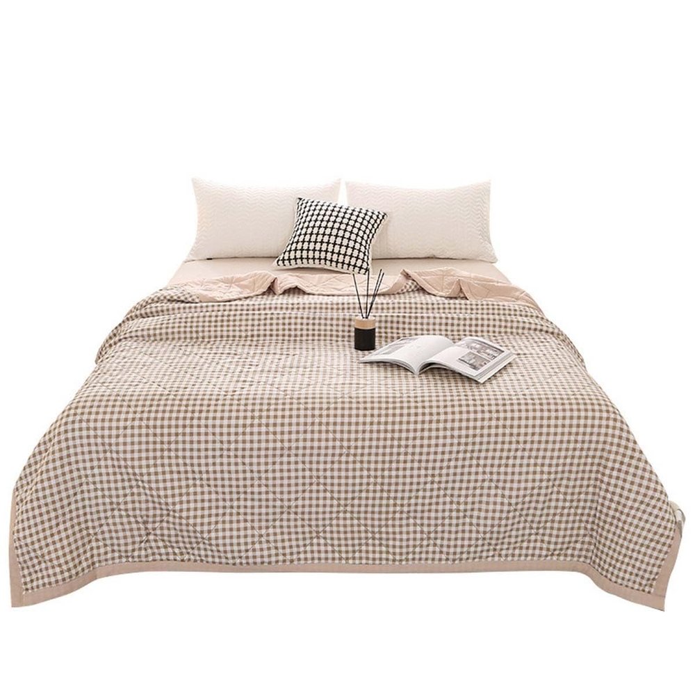 Coverlets Summer/Spring Bedspreads Queen Size Twin Soft Bed Summer Quilt Lightweight Microfiber Bedding Air Conditioner Quilt King Size Modern Style Coin Pattern Coverlet For All Season ( Color : G ,