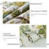 Travan 3-Piece Quilt Set Quilted Bedspread Cotton Coverlet Set Floral Oversized Quilted Bedding Set for All Season, White Vine, King Size view 4