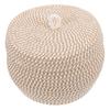 Ciieeo Cotton Rope Woven Basket Lid Stylish Storage Organizer for Sundries for Home Living Room Bedroom Bathroom and Safe Material view 1