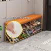 YUGXTH Entryway Shoe Bench with Storage, End of Bed Bench, Shoe Storage Bench with Seat Cushion, Modern Shoe Rack Bench with Metal Legs, for Entryway, Hallway, Mudroom, Closet(Gray B,47x10x19/120x25x view 4
