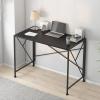 NEKCOCO Modern Gaming Desk Home Office Desk Laptop Desktop Computer Table 39 Inch Foldable Writing Desk Study Desk for Home Office Workstation Study Writing Table (Color : A) view 2