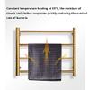 Towel Warmer/Electric Towel Warmer, 304 Stainless Steel Heated Towel Rack, Wall-Mounted Electric Heated Towel Rail, for Bathroom Waterproof Drying Rack,Hardwired (Color : Plug in) view 2