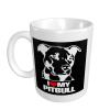 NUSDB I Love My Pitbull Porcelain Coffee Mugs, Classic Ceramic Cup For Tea Latte Cappuccino, White view 2