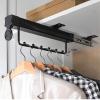 Heavy Duty Extendable Pull Out Closet Rod - Sliding Wardrobe Closet Rod, Heavy Duty Hanging Rod For Wardrobe Cabinets Metal Clothes, Hanger Rail Wardrobe Rail Pants Rack, Load-bearing 25kg ( Size : 31 view 1