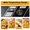 forplubossmmp Commercial Fryer - 5000w Electric Fryers with Baskets - 0.6mm Thickened Stainless Steel Countertop Oil Fryer 12.7qt/12l Large Capacity With Temperature Limiter view 3