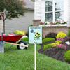 SRongmao Gardening Because Murder Is Wrong Retro Aluminum Sign With Stake Decoration Painting Sign For Home Garden Yard Lawn Farm Garden Garage Inspirational Quotes Outdoor Decor 8X12Inch view 4