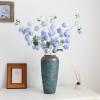 3 Pcs Artificial Lily of the Valley Flowers Bouquet 32.7 Inch Long Stems Bell Orchid Silk Flower for Vases Decor Faux Lily of the Valley Flowers Arrangements for Wedding Home Table Centerpiece(Blue) view 2