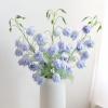 3 Pcs Artificial Lily of the Valley Flowers Bouquet 32.7 Inch Long Stems Bell Orchid Silk Flower for Vases Decor Faux Lily of the Valley Flowers Arrangements for Wedding Home Table Centerpiece(Blue) view 3
