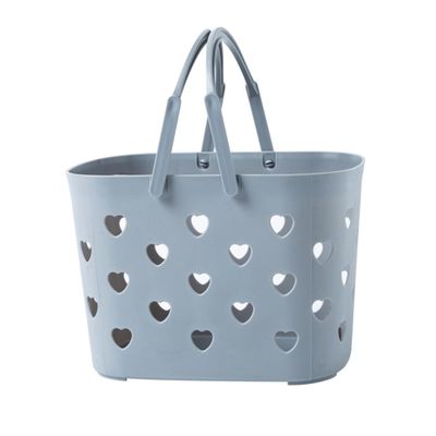 ABOOFAN 1pc Bathroom Storage Basket Shampoo Storage Basket Handheld Basket Portable Shower Basket Plastic Bath Basket Storage Container Dormitory Storage Basket Plastic Storage Basket