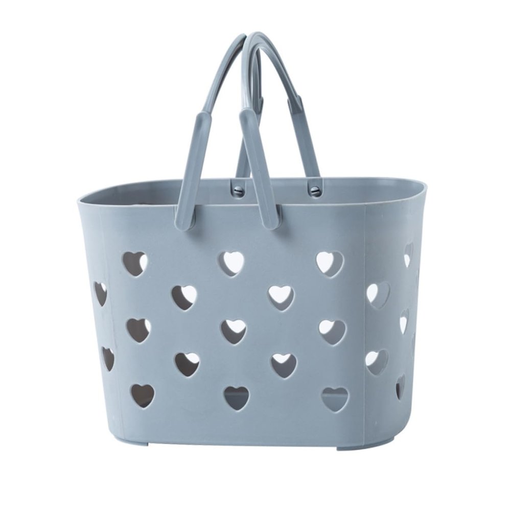 ABOOFAN 1pc Bathroom Storage Basket Shampoo Storage Basket Handheld Basket Portable Shower Basket Plastic Bath Basket Storage Container Dormitory Storage Basket Plastic Storage Basket