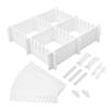 Kichvoe 34pcs Adjustable Drawer Organizers Pp Material Combination Dividers for Home Storage Space-saving for Socks Underwear and Accessories view 1