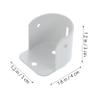 Cabilock 4pcs Closet Rod Support Holder Iron Flange for Wardrobe Bathroom Easy to Install Rod Bracket Smooth for Towels Clothes view 4