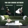 Banksy-Inspired Wall Decals, Canine Melody Wall Art Stickers, Modern Street Art Decor 39 x 27 / Right side view 3