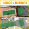 Ottomanson Mud Mat 2'7" x 4' Entryway Rug - Non-Slip Doormat for Muddy Paws, Dirt Trapping Indoor/Outdoor Mat for High-Traffic Areas, Kitchen, Garage, Patio, Green view 2
