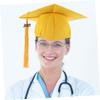 Ciieeo 1pc Stylish Graduation Hat for Graduates Unique Trencher Headdress Creative Graduation Prop for High School College Celebrations view 3