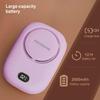 AOCOOLFAN Portable Neck Fan, Mini Small Personal Handheld Fan USB Rechargeable 3 Speed for Girls Boys Woman Eyelash Travel Home Office Outdoor (purple) view 3