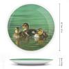 Ducks Lake Ducklings Decorative Plate for Wall Wobble-Plate with Display Stand Table Decor Ceramic Ornament Holiday Home Decoration Porcelain Dinner Plate Dessert Dish 8" view 2