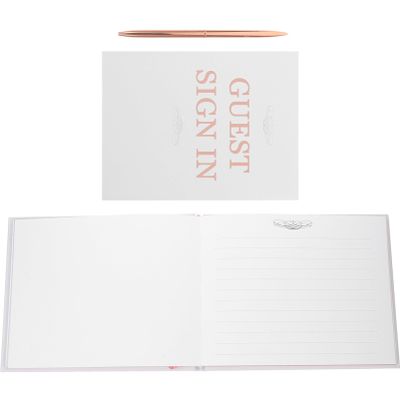 DIYEAH 1set Wedding Guest Book Ample Pages for Elegant Guest Book for Weddings Bridal Showers and Special Events for Lasting Memories