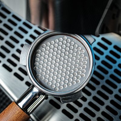 KNODOS 51mm Espresso Puck Screen- High-Grade Stainless Steel Plate Disk Coffee Filter, Optimal Espresso Extraction, Fits Delonghi & More, Easy Clean Design (Silver, 51mm)