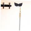 Cabilock No Drill Broom and Mop Holder Wall-Mounted Mop Organizer with Hooks for Easy Installation TPR Material for Bathroom and Garage Storage view 3