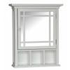 HomeLoft Basics White Bathroom Medicine Cabinet with Mirror view 1
