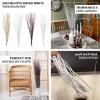 Efavormart 6 Pack 46 inch Metallic Gold Decorative Willow Twig Branches, Extra Long Natural Dried Tree Sticks for Grand Floor Vase and Modern Event Decor view 4