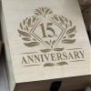 15 Years Together - Personalized 15th Anniversary Engraved Wooden Box view 4