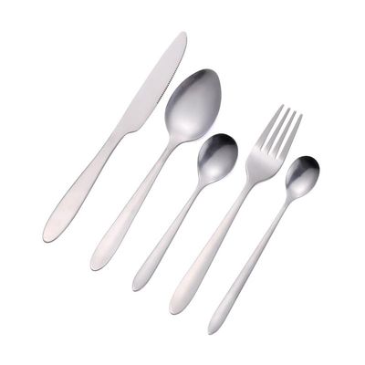 ONUIFIKE Silverware Set, 5/20/30/40/50/60 Pieces Modern Simple Tableware Stainless Steel Knives, Forks And Spoons Set Hotel Steak Knives And Forks Round Pointed Spoons, Home Cutlery Flatware Set (Co
