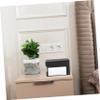 Ciieeo 1pc Wall-Mounted Tissue Box Holder Dual-Sided Paper Tissue Dispenser for Bathroom Home and Rv Easy Installation Design Stylish Finish view 4