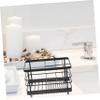 Ciieeo Toothbrush Drain Rack Toothpaste Toothbrush Rack Metal Wash Basin Iron Storage Organizer view 3